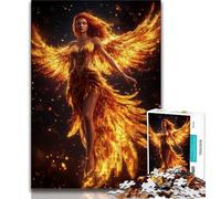 Adult Puzzles Mysterious Phoenix Girl Jigsaw Puzzles 1000 Pieces for Adults Teens,Artistic Wall Decor & Birthday Gift Idea for Friends, Home Office (50x75cm)