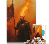 Adult Puzzles Mysterious Warrior 1000 Piece Jigsaw Puzzles for Teenagers Gifts,Artists Collection, Fine Art for Age 14 Years Up 75x50cm