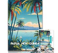 Adult Puzzles Papua Tropical Escape Jigsaw Puzzles for Teenagers,Family Game Stress Reliever Difficult Challenge Secret Santa Gifts 75x50cm