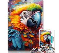 Adult Puzzles Parrot Jigsaw Puzzles for Teenagers 1000 Pieces,Challenging Game for The Whole for Women, Gifts for Men 26x38cm