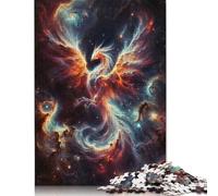 Adult Puzzles Phoenix Constellation Art Wooden Puzzles for Adults & Teenager Sustainable Puzzle for Adults 1000pcs (75x50cm)