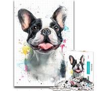 Adult Puzzles Pug Jigsaws Puzzles 1000 Pieces for Adults Gifts,for Is Ideal As A Gift for The Whole Family for And 14 Years Old 50x75cm