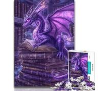 Adult Puzzles Purple Dragon 1000 Piece Jigsaw Puzzle for Adults Teens,Interesting Stress Reduction Parent-child Interaction 50x75cm