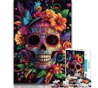 Adult Puzzles Skeleton Art Jigsaw Puzzle 1000 Pieces for Adults,Fun Activity for Home, Rainy Days Toys, Birthday Gifts 26x38cm