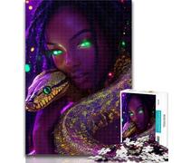 Adult Puzzles Snake Woman Jigsaws Puzzles 1000 Pieces for Adults Gifts,for Is Ideal As A Gift for The Whole Family for And 14 Years Old 50x75cm