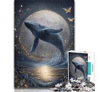 Adult Puzzles Space Whale Puzzles for Adults Teens 1000 Pieces,Challenging Game for The Whole for Women, Gifts for Men 50x75cm