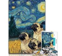 Adult Puzzles Starlings Under The Night Sky Jigsaw Puzzles for Teenagers 1000 Pieces,Challenging Game for The Whole for Women, Gifts for Men (38x26cm)