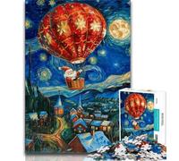 Adult Puzzles starry sky Night Sky Santa Claus Jigsaw Puzzles for Teenagers 1000 Pieces,Challenging Game for The Whole for Women, Gifts for Men (50x75cm)