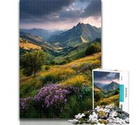 Adult Puzzles Sunset Landscape Jigsaw Puzzle 1000 Pieces for Adults,Educational Game for Birthday, Chrismas for Ages 14+ 26x38cm