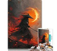 Adult Puzzles Sunset Ninja Jigsaw Puzzle 1000 Pieces for Adults,Fun Activity for Home, Rainy Days Toys, Birthday Gifts 50x75cm