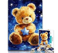 Adult Puzzles Teddy Bear 1000 Pieces Jigsaw Puzzles for Adults And Teens,for Educational Game Challenge Toy Artists Collection, Fine Art 50x75cm