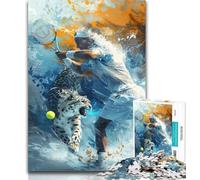 Adult Puzzles Tennis Players 1000 Pieces Jigsaw Puzzles for Adults And Teens,Vibrant And Unique Design Relaxing & Challenging Puzzle Experience 26x38cm