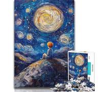 Adult Puzzles The Little Prince of The Night Sky Jigsaw Puzzles 1000 Pieces for Adults Teens,Relax Games Is Ideal As A Gift for The Whole Family 50x75cm