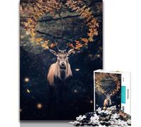 Adult Puzzles The Magical Forest King 1000 Piece Jigsaw Puzzles for Teenagers Gifts,Artists Collection, Fine Art for Age 14 Years Up (50x75cm)