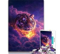 Adult Puzzles Tiger in The Clouds Jigsaws Puzzles 1000 Pieces for Teenagers Gifts,Educational Game Challenge Toy for Women And Men 26x38cm