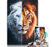 Adult Puzzles Tiger Portrait Puzzles for Adults Teens 1000 Pieces,Challenging Game for The Whole for Women, Gifts for Men 26x38cm