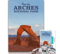 Adult Puzzles Visit Arches National Park Jigsaw Puzzles for Teenagers,Family Game Stress Reliever Difficult Challenge Secret Santa Gifts 75x50cm
