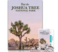 Adult Puzzles Visit Joshua Tree Jigsaw Puzzles for Adults 1000 Piece,Decompressing Intellectual Educational Toy Secret Santa Gifts 26x38cm
