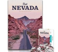 Adult Puzzles Visit Nevada Jigsaws Puzzles 1000 Pieces for Teenagers Gifts,Birthday Gift Idea for Adults, Family Game And Hobby 75x50cm