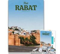 Adult Puzzles Visit Rabat Jigsaw Puzzles for Adults 1000 Piece,Decompressing Intellectual Educational Toy Secret Santa Gifts 26x38cm