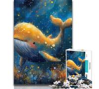 Adult Puzzles Whales on The Seabed Jigsaws Puzzles 1000 Pieces for Adults Gifts,Family Game Birthday Gifts.Challenge High Difficulty 75x50cm