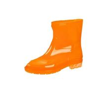Adult Rain Boots Speed Dry Kitchen Rain Boots Shoes Without Lining Men's Labour Gum Non-Slip Water(Orange02,45)