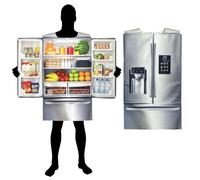 Adult Refrigerator Halloween Costume,Food Fridge Fruits Drinks Outfit | 3D Print refrigerator costume,Double-sided design,Can be merged and opened,Realistic pattern.Breathable fabric.halloween Set
