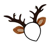 Adult Reindeer Headband, Reindeer Ears Headband - Realistic Deer Antler Headband, Christmas Accessories, Boppers Hats, Animal Ears Headband for Annual Holiday Photo Shoot
