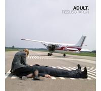 ADULT - RESUSCITATION - BLACK RED MARBLE - Vinyl Record VL - N3447z