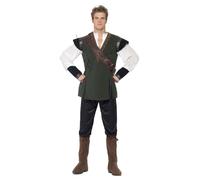Adult Robin Hood Sherwood Forest Thief Fancy Dress Party Costume