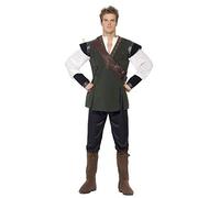 Adult Robin Hood Sherwood Forest Thief Fancy Dress Party Costume