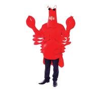 Rubies Red Lobster All-In-One Adult Costume -Vibrant Design, Perfect for Themed Parties, Halloween, & Holiday Celebrations Halloween, World Book Day