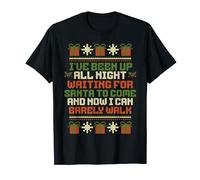 Adult Rude Christmas Waiting For Santa For Women T-Shirt