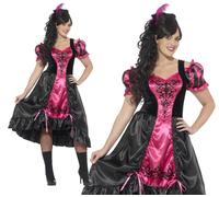 Adult Sassy Saloon Costume Plus Size Curves Wild West Ladies Fancy Dress New