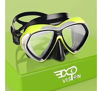 Adult Scuba Diving Mask, Anti-fog Snorkel Goggles Tempered Glass Swim Mask Goggles With Nose Cover Professional Snorkeling Gear For Diving Snorkeling (Yellow)