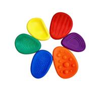 Adult Sensory Stones: 6 Assembled Textured Sorrow Stones, Suitable for Autistic Children to Calm Down - Stress Relief Toys - Educational Toys and Prizes for Elementary School Students