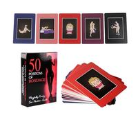 Adult Sex Game Position Cards,Have Fun for Married and Couple All Date Night,Sex Game Position Cards with Pictures (Red)