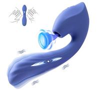 Adult Sex Toy Vibrator Dildo - 3IN1 G Spot Clitoris Stimulator with 7 Thrusting + 10 Vibration + 10 Suction, Adult Nipple Clit Anal Forplay Sucker Games for Female Women Men Couples