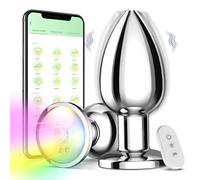 Adult Sex Toys Anal Toys Vibrating Butt Plug with App Remote Control 10 Vibrating Modes, Anal Beads Prostate Massager, Anal Sex Toys Vibrator for Men and Women, Couples (Small)