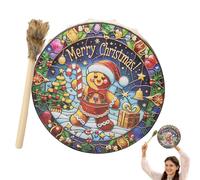 Adult Shamanic Drums,Shaman Drums Siberian,Spiritual Music Christmas Shamanic Drum - Smooth and Delicate Handmade Shamanic Drum for Music Lovers and Experienced Musician
