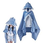 Adult Shark Blanket - Wearable Shark Blanket Adult | Soft Shark Shawl Cape Hooded Robe, Comfortable Shark Cape Poncho Style Hooded Robe, Air Conditioning Blanket Nap Blanket Pajamas