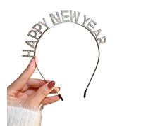 Adult Shinning Rhinestone Heart Headband New Year Party Festival Hair Hoop For Performances Unisex Headpiece Christmas Headbands For Women Happy New Year Heart Christmas Headbands Kids