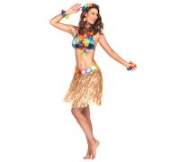 Adult Short Plastic Hawaiian Skirt