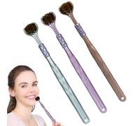 Adult Sides Toothbrush: Triple Head Brush, Soft Bristle Unit, Premium Comfortable Handle | Complete Hygiene Tool for Kids Adults Daily