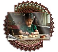 Adult Signs For Man Cave A Little Girl Making Cookies In The Kitchen Stickers 10Pcs Bar Signs For Man Cave Mens Room Sign(8X12CM)