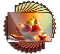 Adult Signs For Man Cave Vintage Bowl Of Freshly Picked Apples And Pears Stickers 10Pcs Bar Signs For Man Cave Mens Room Sign(6X9CM)