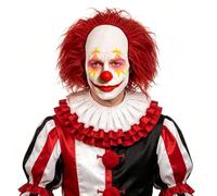 Adult Silicone Bald Wig Men's Funny Clown Crazy Professor Scientist Costume Accessory Cosplay Accessory Curly Short & Bald for Carnival Halloween Party Theatre Film