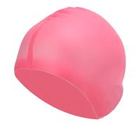 Adult Silicone Swim High Elasticity Waterproof Swimming Hat Large Capacity for Long Hair Unisex Thick Soft Silicone Material (Pink)