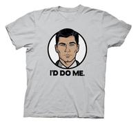 Adult Silver Cartoon Comedy TV Show Sterling Archer Id Do Me T-Shirt Tee Grey M