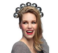 Adult silver disco ball headband